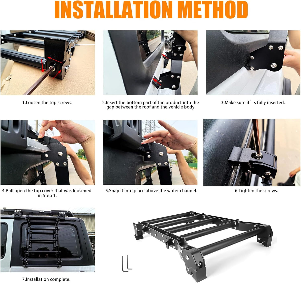 Rear Window Ladder for Jeep Wrangler JL JLU (2018-2025)