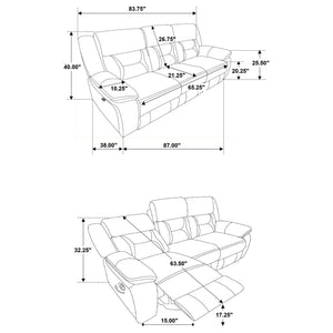 Brazelton - 3 Seater Reclining Sofa
