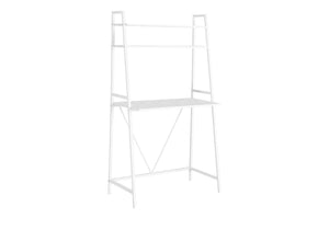 Computer Desk For Home Office, Laptop, Leaning, Storage Shelves, Contemporary & Modern - White - Best Buy Furniture