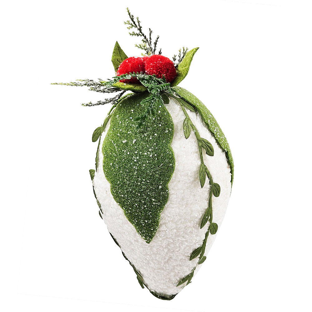 7" Iced Pinecone Ornaments – Set of 6