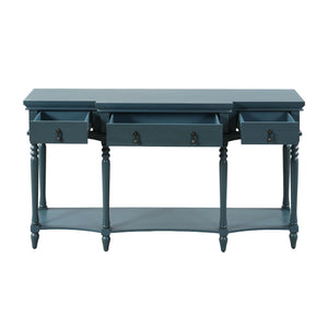 Retro Console Table With 3 Soft Close Drawers