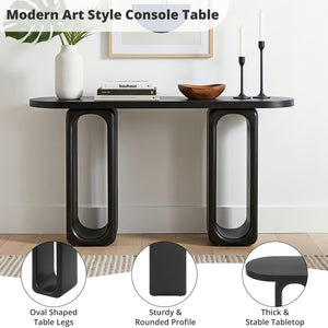 50" Modern Art Sculptural Console Table