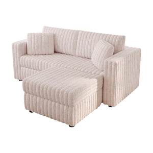 75.6" Soft Modular 2-Person Sofa with Hydraulic Lift