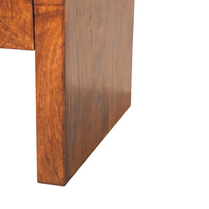 Solid Wood Darcy Coffee Table, 2-Drawers, Chestnut