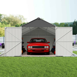 12x20 FT Heavy Duty Metal Garage Shed