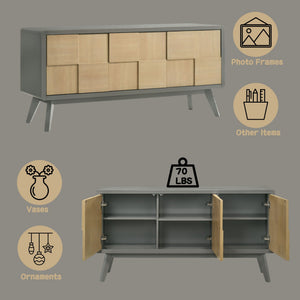 Blayde - Server - Natural / Gray - Best Buy Furniture