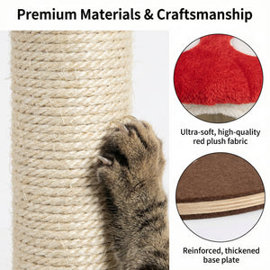 Mushroom Cat Tree With Large Condo Platform Ladder