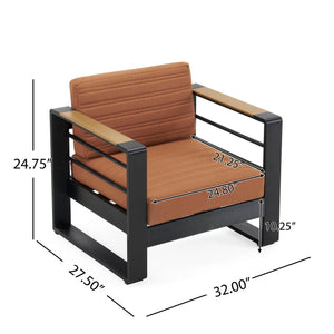 Giovanna - Club Chair Set With Aluminum Frame - Best Buy Furniture