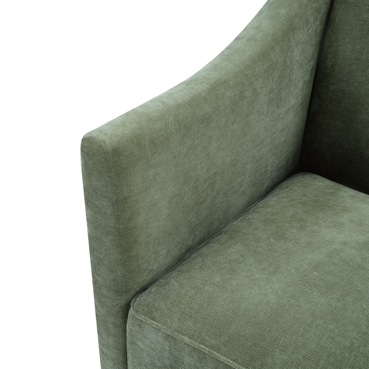 Barrel Accent Chair With Enclosed Arms