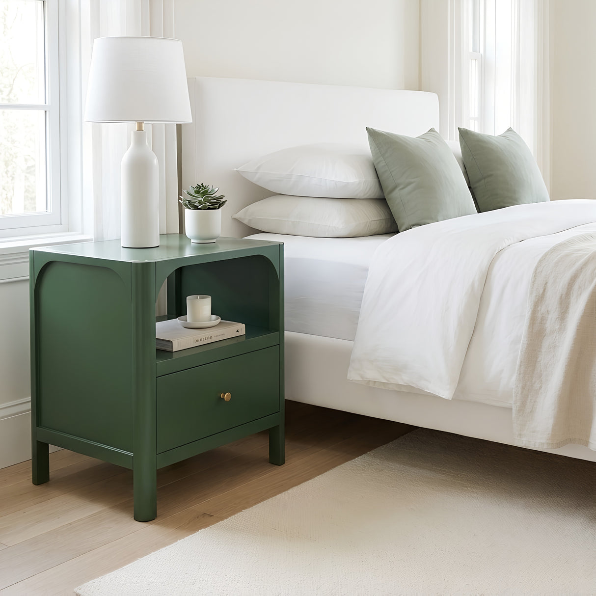 Williamson 1-Drawer Nightstand in Vintage