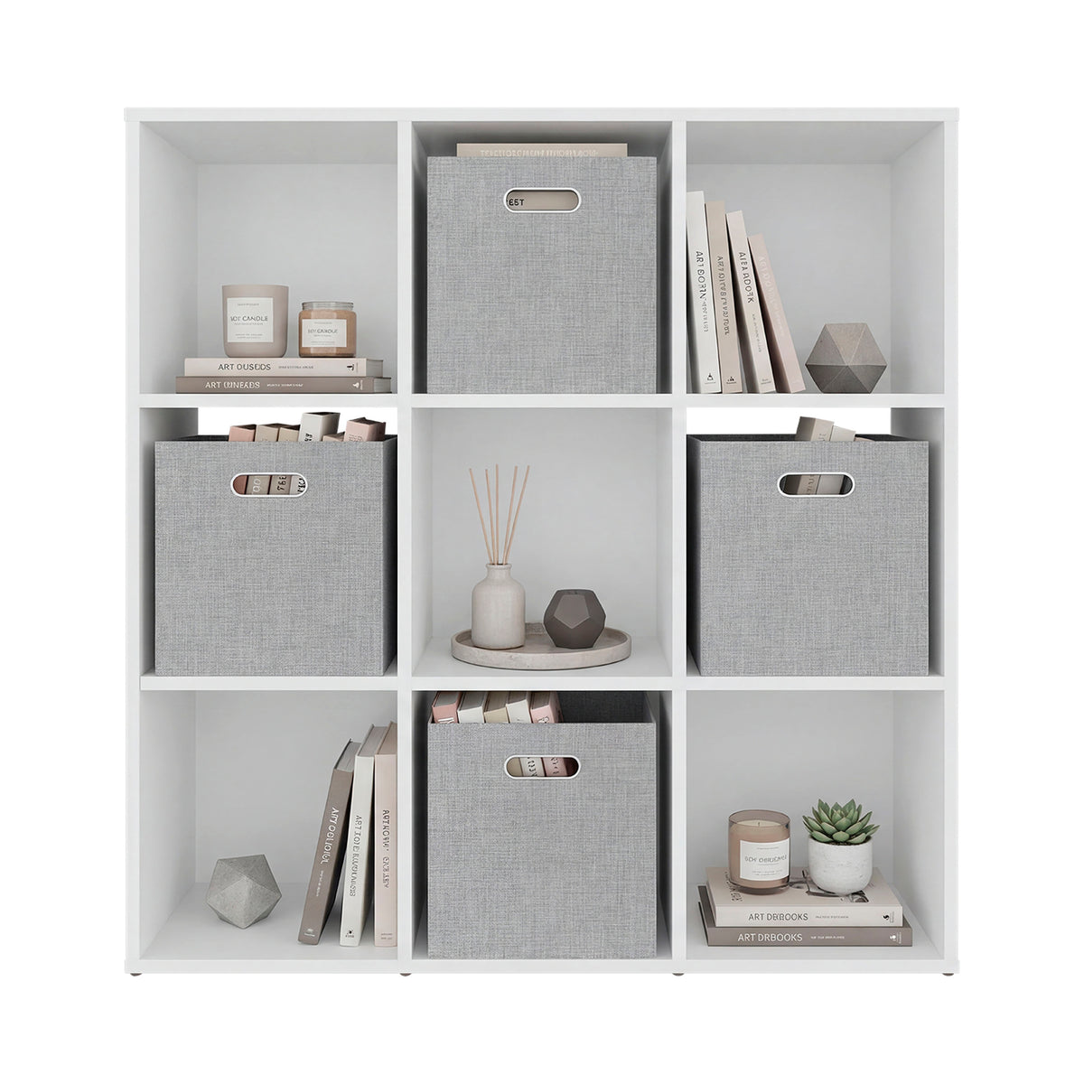 Lena 9-Cube Storage Organizer Bookcase