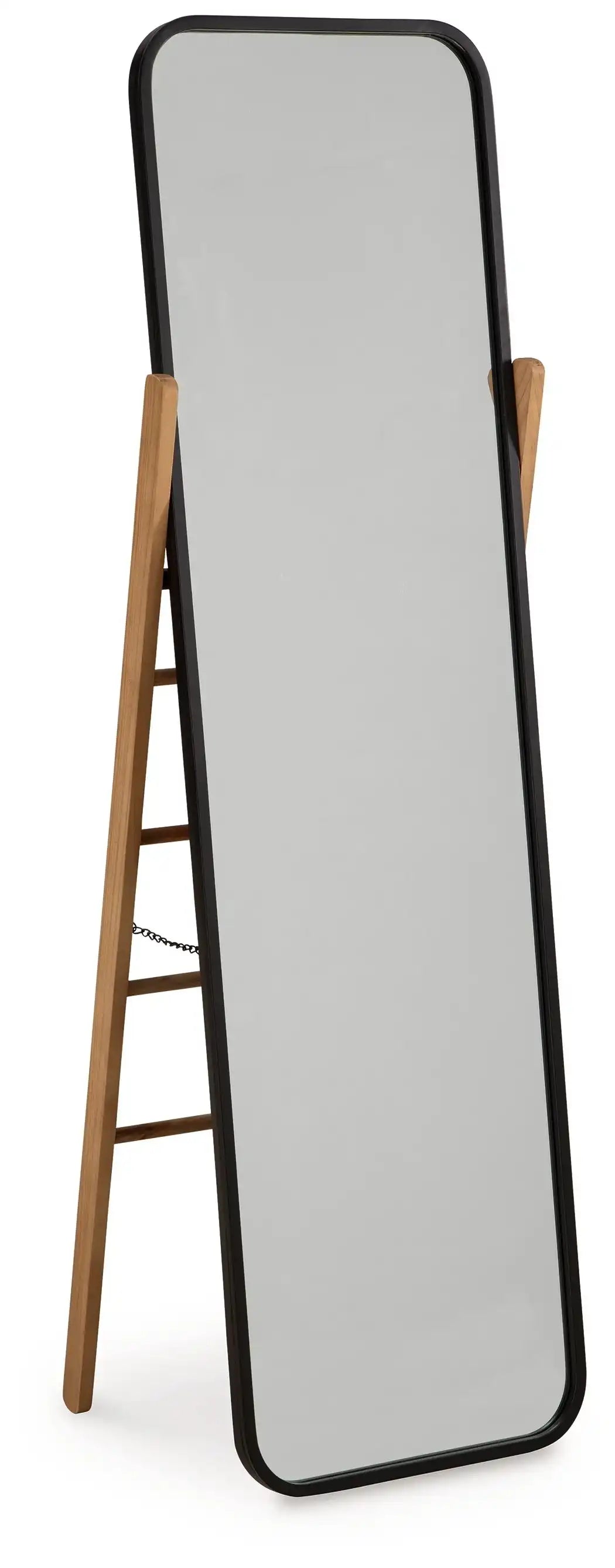 Bronick - Floor Mirror - Black / Brown - Best Buy Furniture