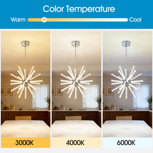 24-Light Bubble Pillar Chandelier