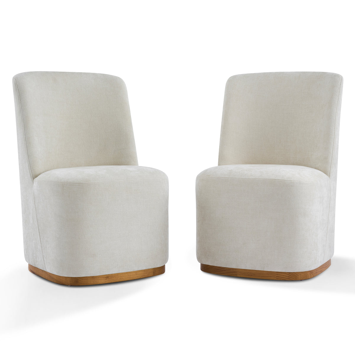 Indoor Dining Chair Set of 2, Modern Upholstered Fabric Chair