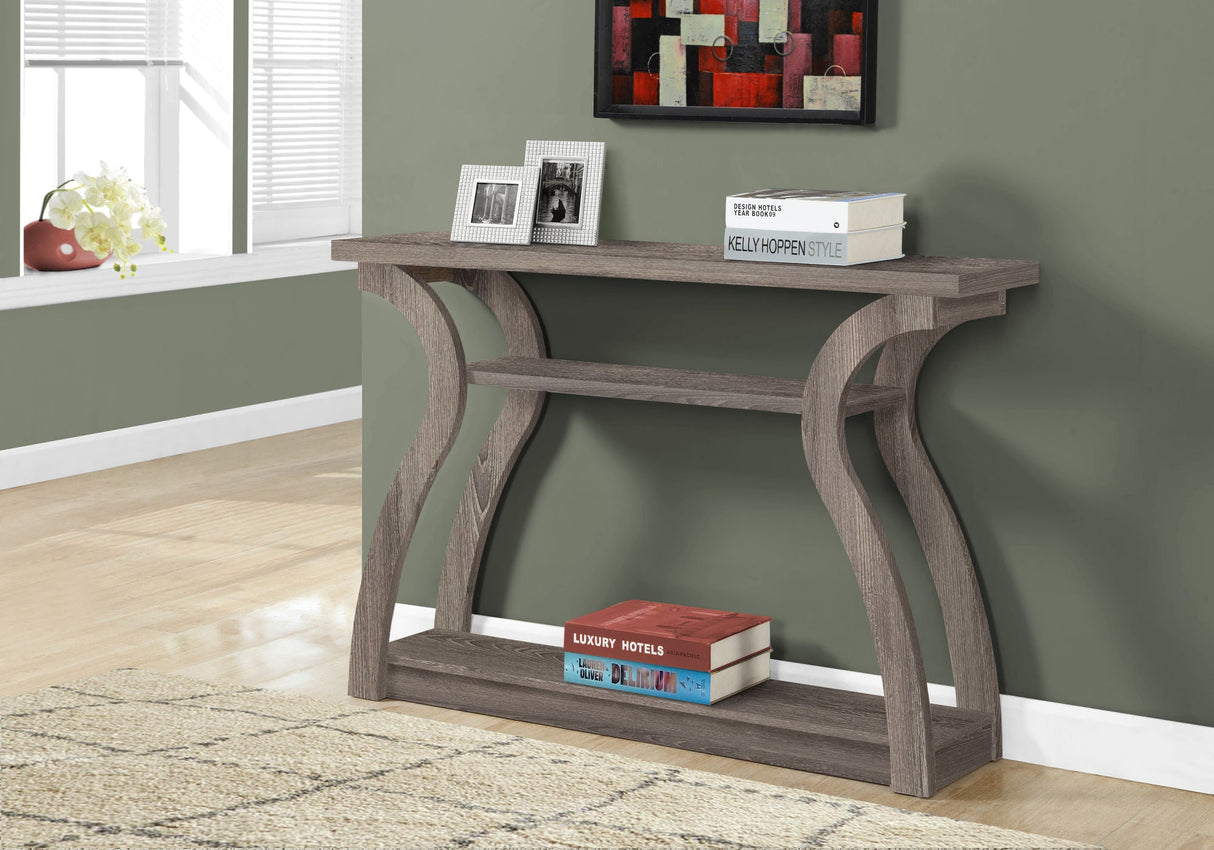 Accent Console Table For Entryway, Unique Curved Design - Best Buy Furniture