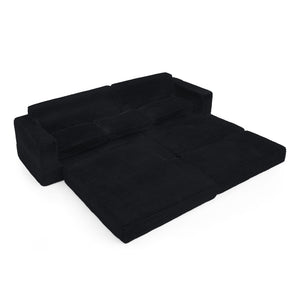 Modern Minimalist L Shape Modular Sectional Sofa, Couch
