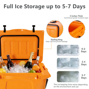 25QT Portable Cooler with Extended Ice Retention