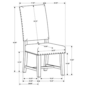 Ayers - Upholstered Side Chair (Set of 2) - Gray