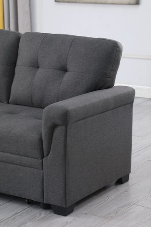 Lucca - Reversible Sleeper Sectional Sofa With Storage Chaise