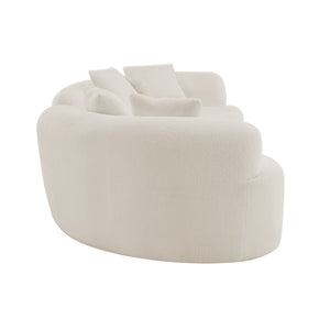 Curved 4 Seater Full Compression Sponge Sofa