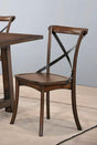 Kaelyn - Metal Side Chair (Set of 2) - Dark Oak - Best Buy Furniture
