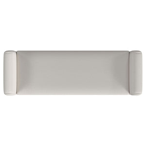 Hollis - Upholstered Accent Bench With Armrests Seating - Vanilla White