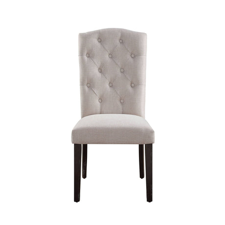 Gerardo - Linen Weathered Dining Chair (Set of 2) - Beige - Best Buy Furniture