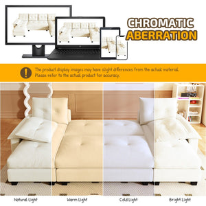 U-Shaped Sleeper Sofa With Pull Out Bed