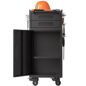 Rolling Tool Cabinet Heavy Duty Garage Storage With Lockable Doors