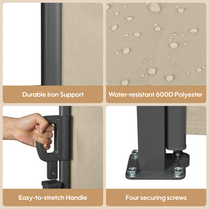 Retractable Side Awning - Outdoor Privacy Screen