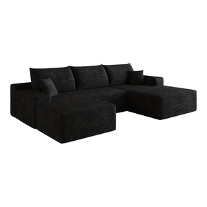 107" Cloud Sectional Sofa with Ottoman