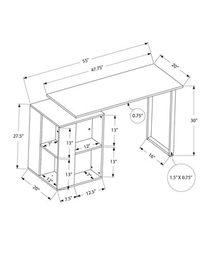 Computer Desk, Home Office, Left, Right Set-Up, Storage Shelves, Work, Laptop, Contemporary, Modern - Best Buy Furniture