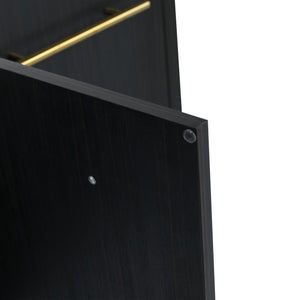 Modern Wall Mounted Bathroom Vanity With Thick Edge Resin Sink And Storage Rack