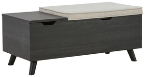 Yarlow - Storage Bench - Dark Gray - Best Buy Furniture
