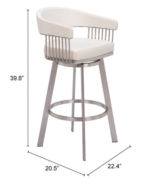 Zuo Modern Bantry Swivel Barstool