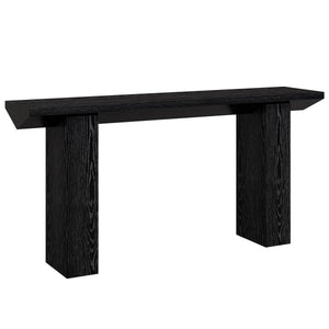 Extra Long Narrow Console Table For Entryway & Hallway - Black / White Print