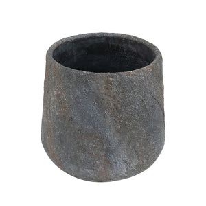 12.6x12.6x11.8" Cement Planter Small, Indoor Outdoor Garden Functional Decor