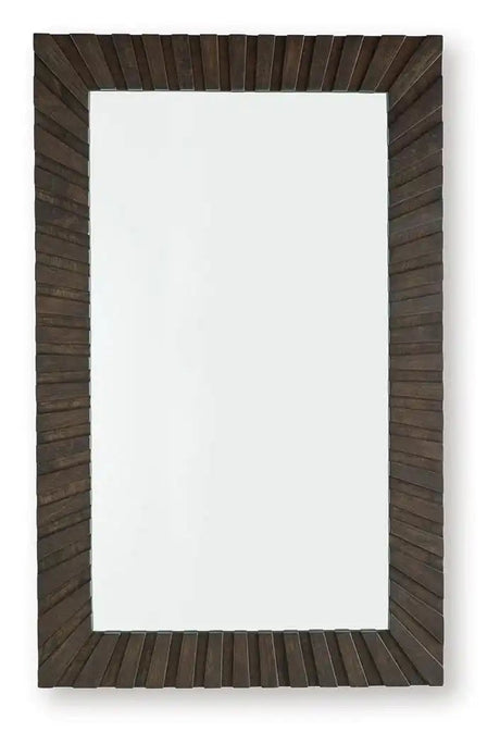 Advin - Accent Mirror - Dark Brown - Best Buy Furniture