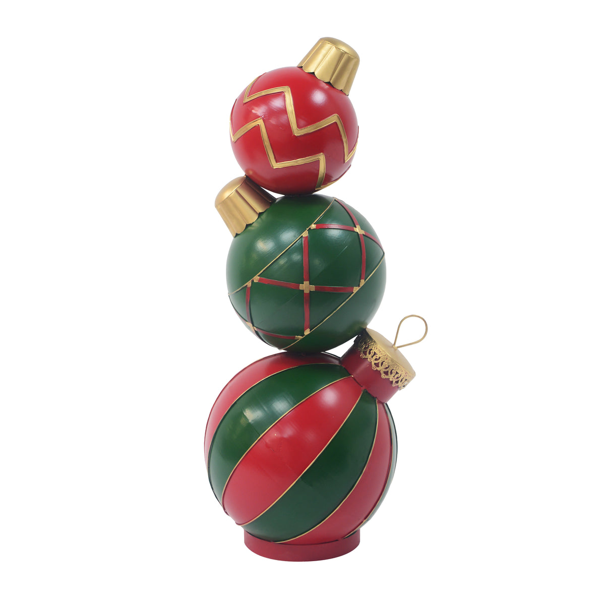 Classic Stacked Christmas Ball Decoration