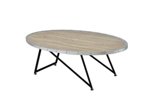 Allis Weathered Oval Coffee Table