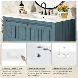 Bathroom Vanity Organizer With Sink, Combo Cabinet Set, Bathroom Storage Cabinet