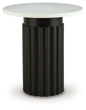 Wainstone - Accent Table - Black / White - Best Buy Furniture