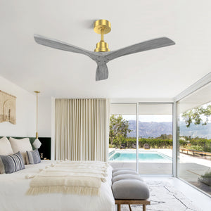 52 Inch Indoor Ceiling Fan Without Light