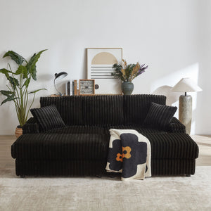 3 Seater Sofa With 2 Ottomans For Living Room