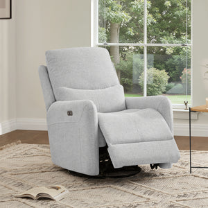 Dublin 30" Swivel Power Recliner Arm Chair Heathered