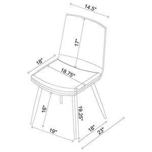 Feast - Coffee Dining Chair (Set of 2) - Coffee
