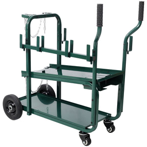 Heavy Duty 2-Tier Rolling Welding Cart