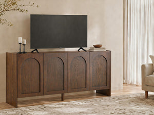 Mid-Century Modern 4-Door Credenza Sideboard
