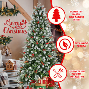 8Ft Christmas Tree with 2850 Tips