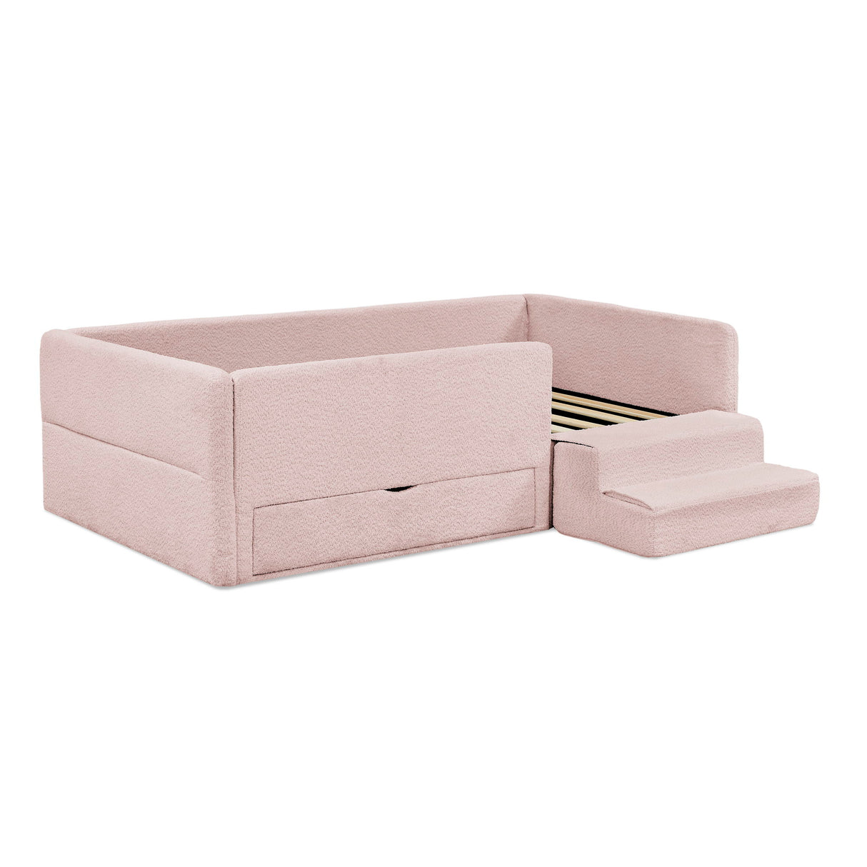 Safe Kids Bed With Guardrails And Storage